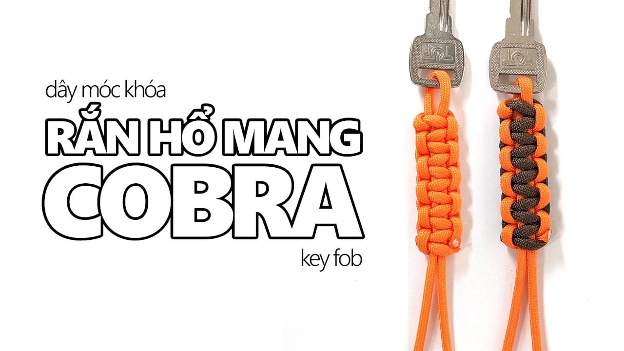 Kỹ thuật thắt nút Cobra (Nút rắn hổ mang) dùng cho dây dù thắt vòng tay