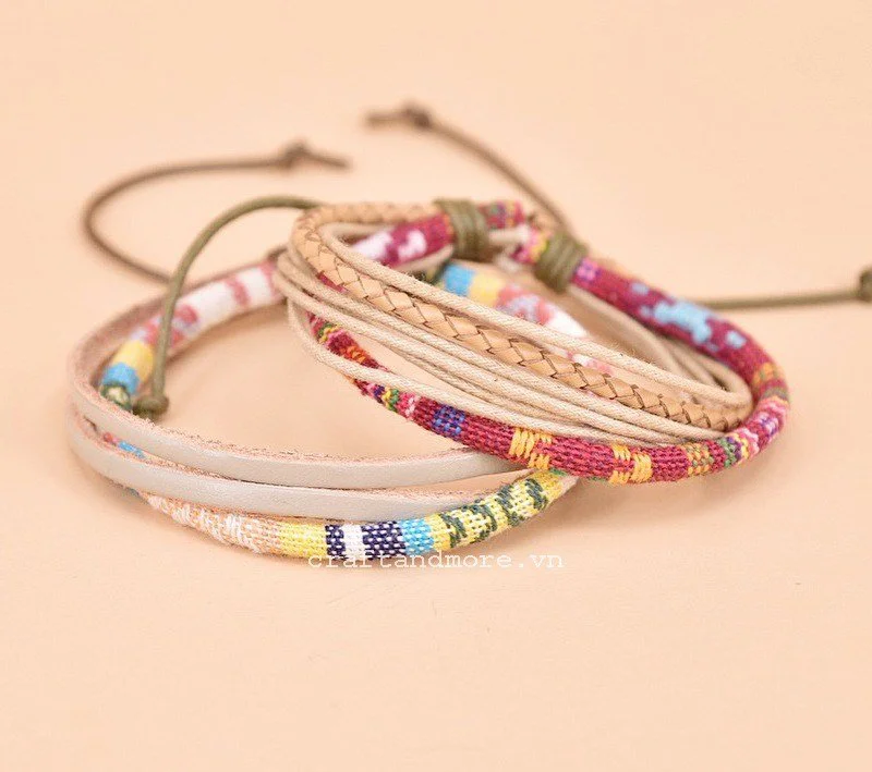 thắt dây đeo tay handmade đơn giản